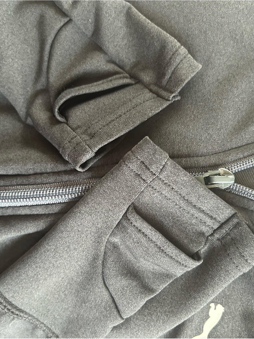 Puma Black Zip-Up Performance Jacket - Picture 3 of 5